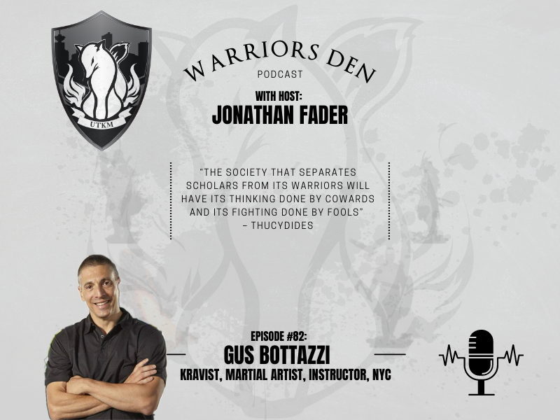 Episode 82 – Gus Bottazzi is a Martial Artist of 30 years specializing in Krav Maga teaching in the NY area